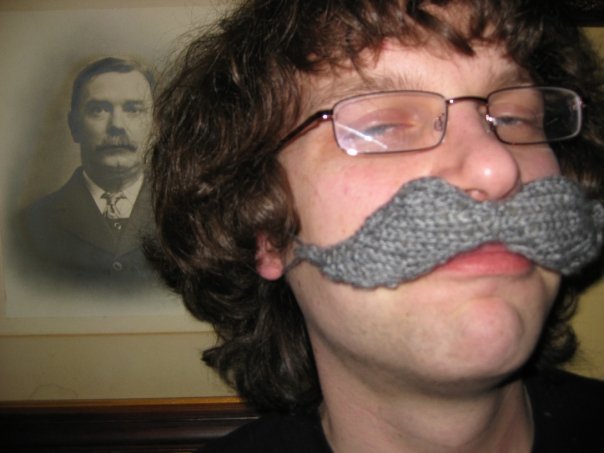 Knitted Moustache