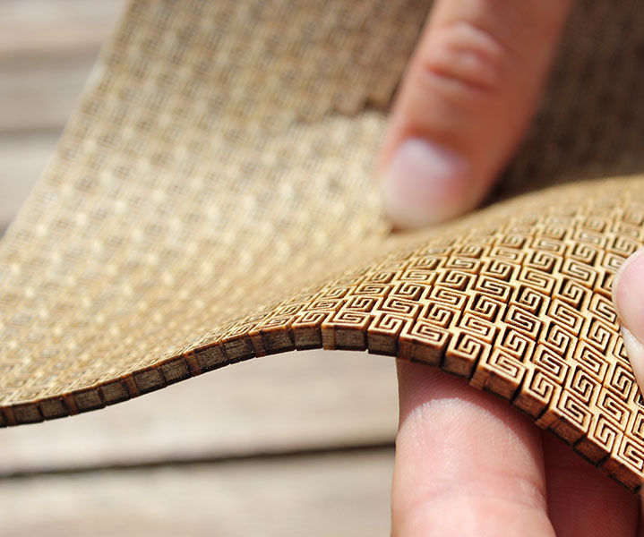 Super Flexible Double Curvature Surface - Laser Cut Plywood