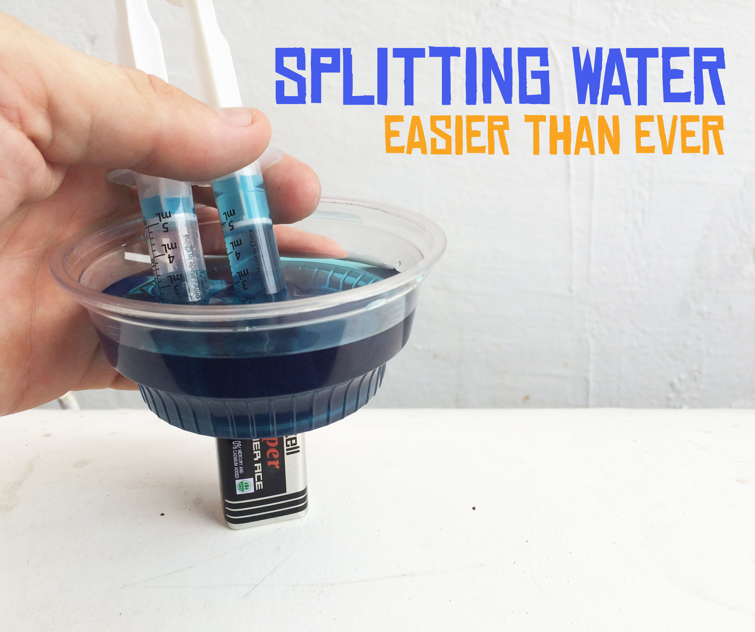 Splitting Water the Easy Way