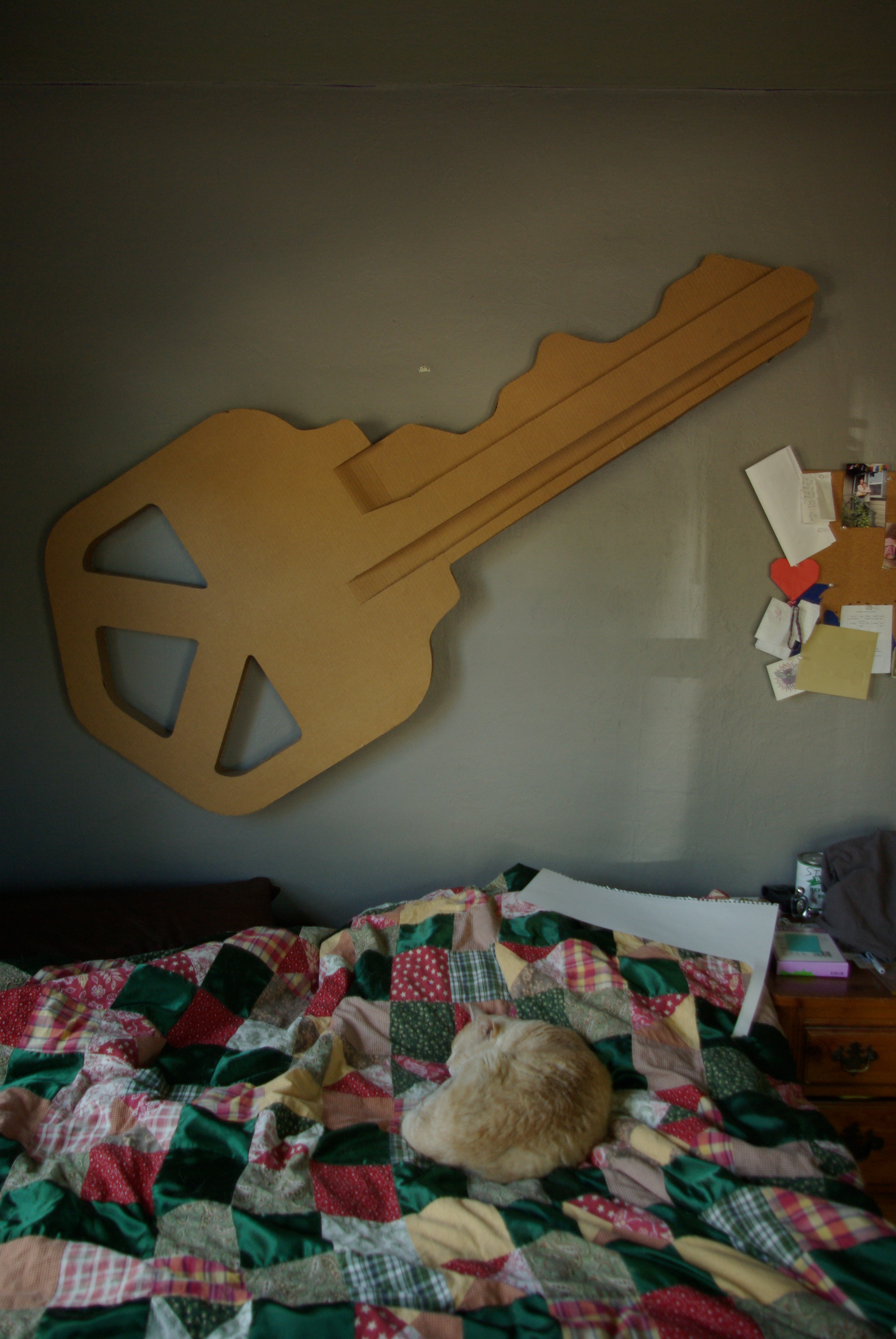 Giant Cardboard Key