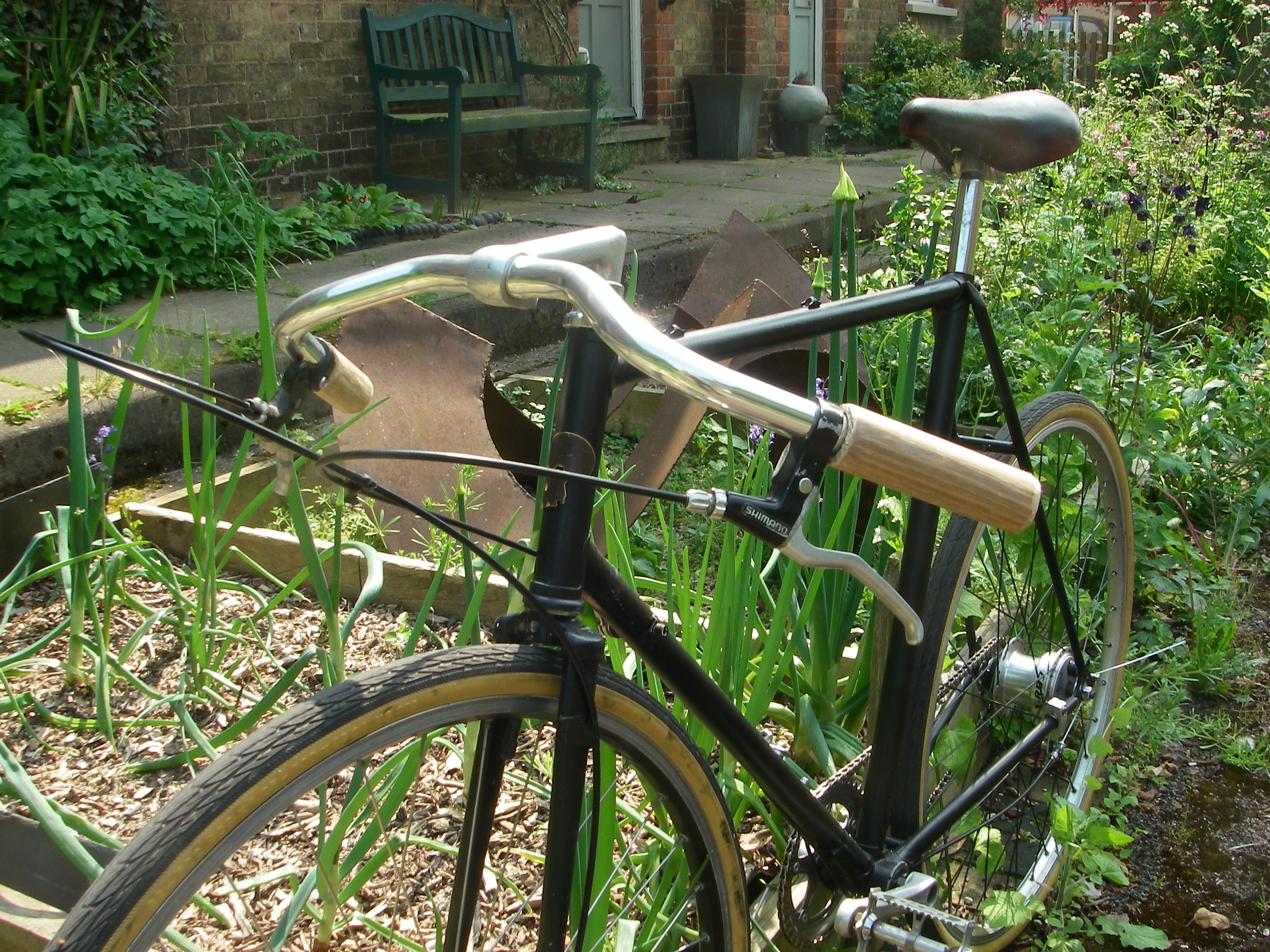 Wooden Bicycle Handlebar Grips.