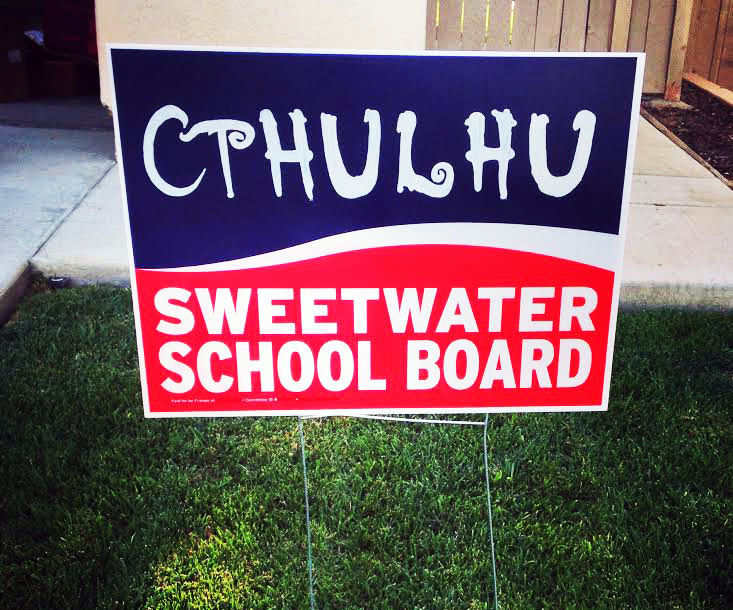 Cthulhu Political Sign