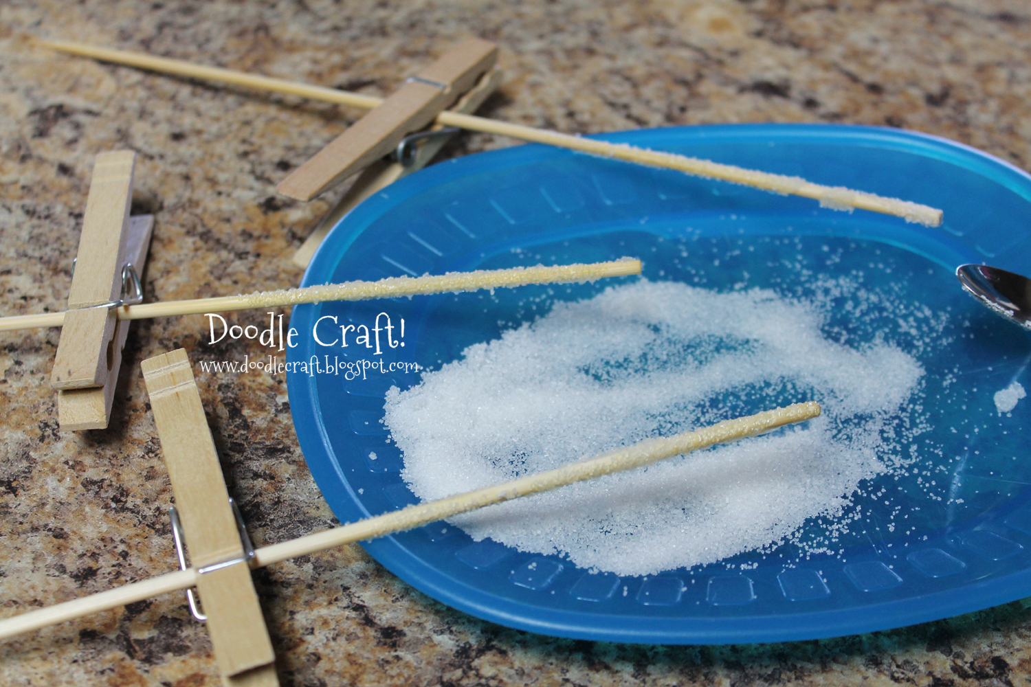 homemade rock candy crystals science fun sugar syrup sticks skewers 2 weeks to grow your own tutorial with pictures (7).JPG