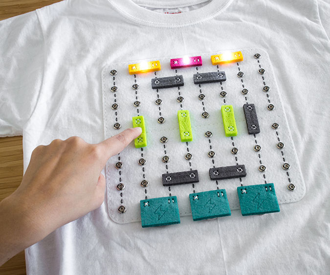 Shirt Circuit: DIY Wearable Breadboard Circuits