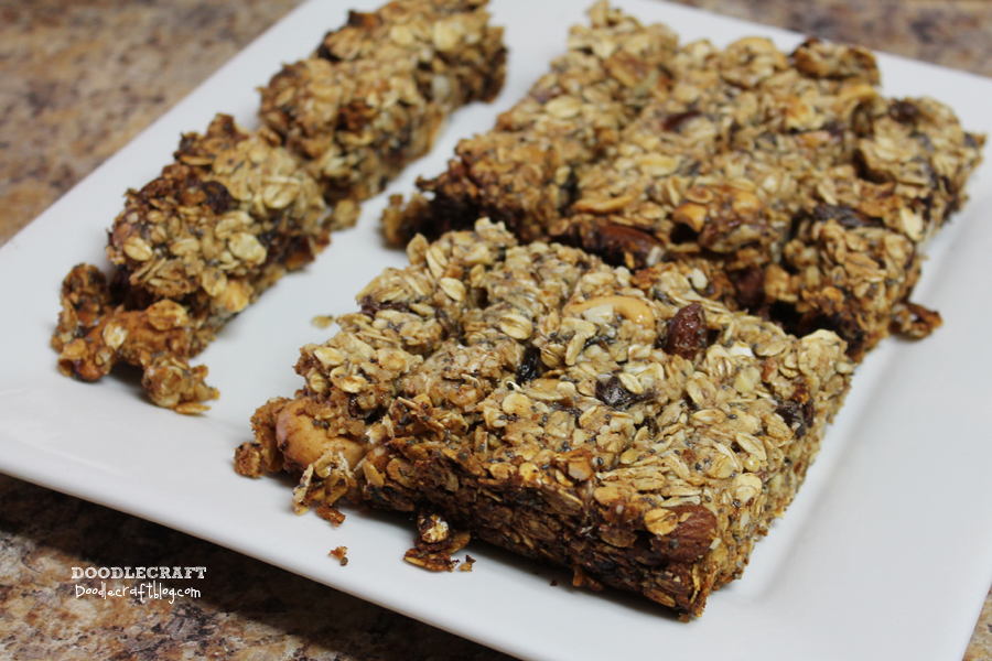 protein bars homemade granola nut fruit raisin dates squares meal replacement power energy honey (2).JPG