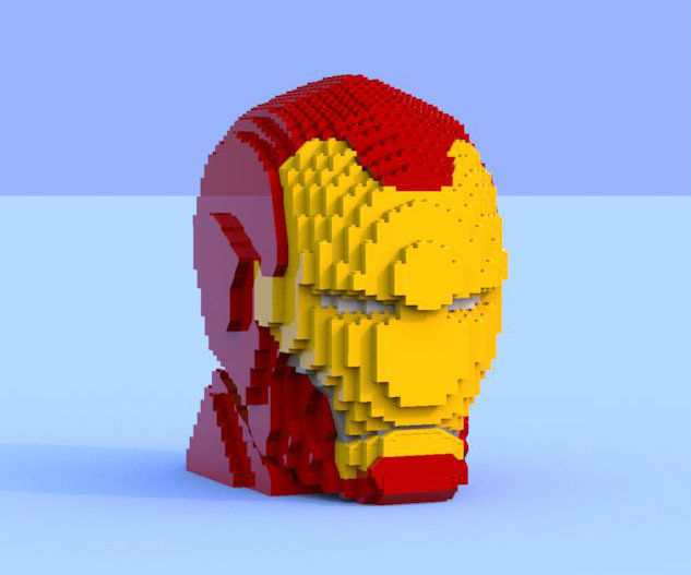 Lego Iron Man Sculpture