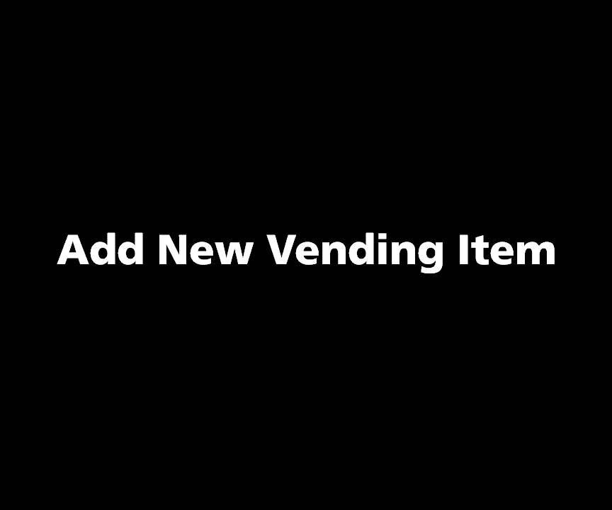 TOOLING CLOUD: Add a New Vending Item