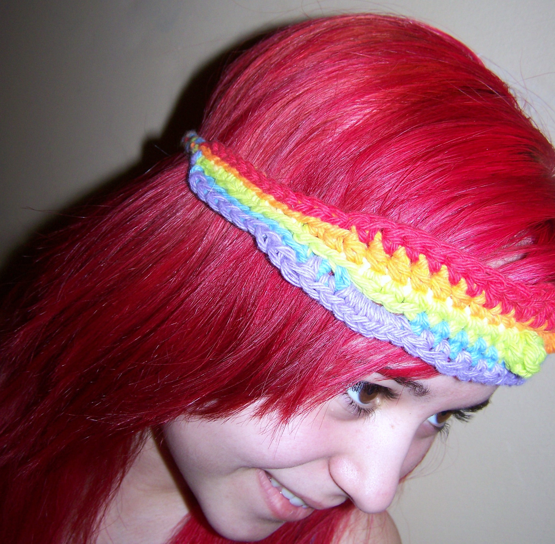 Rainbow Headband and Red Haired Girl
