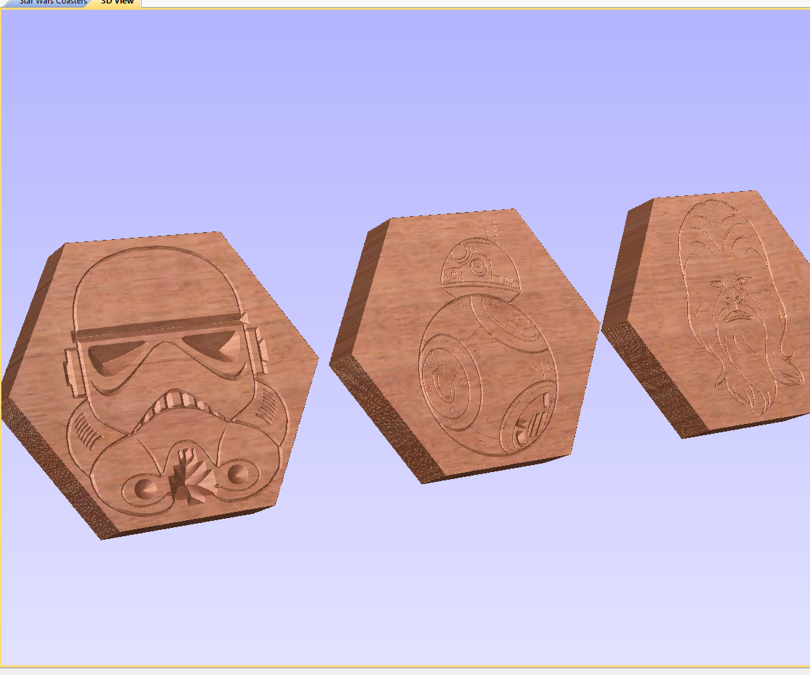 CNC Star Wars Coasters