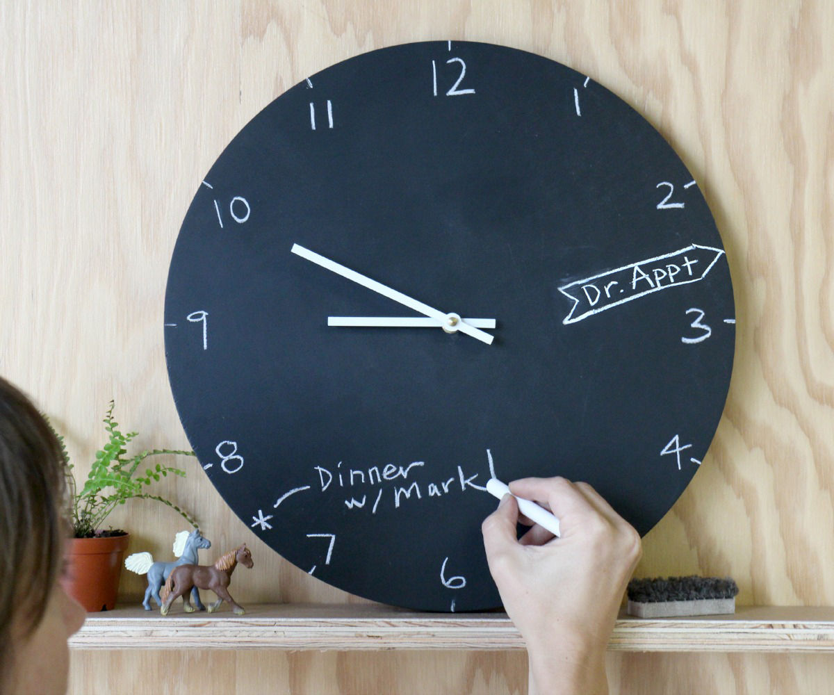 Chalkboard Clock