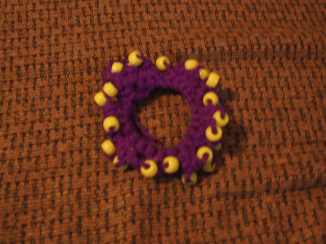 Beaded Crocheted Scrunchies  