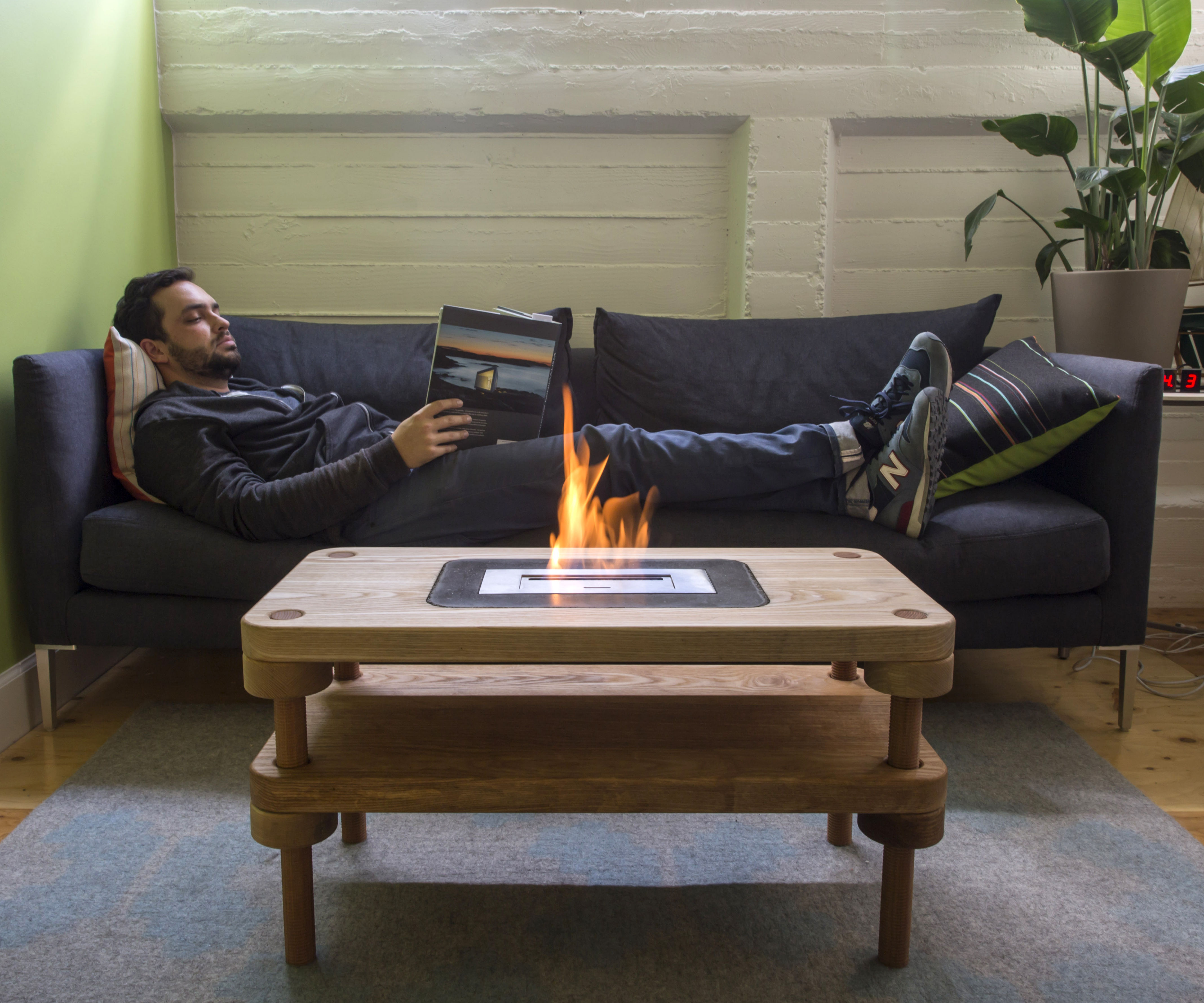 Fireplace Coffee Table