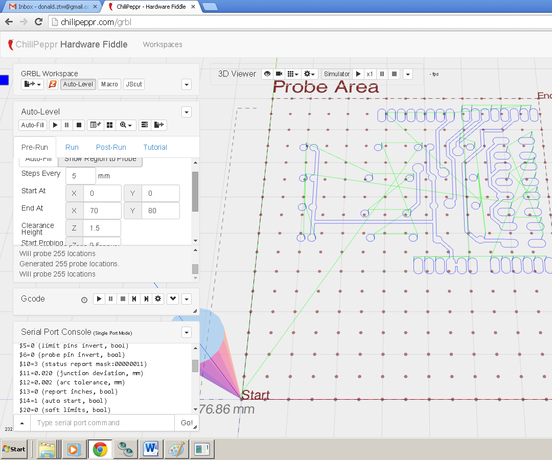 Probing and Milling a PCB Using an Arduino Based CNC