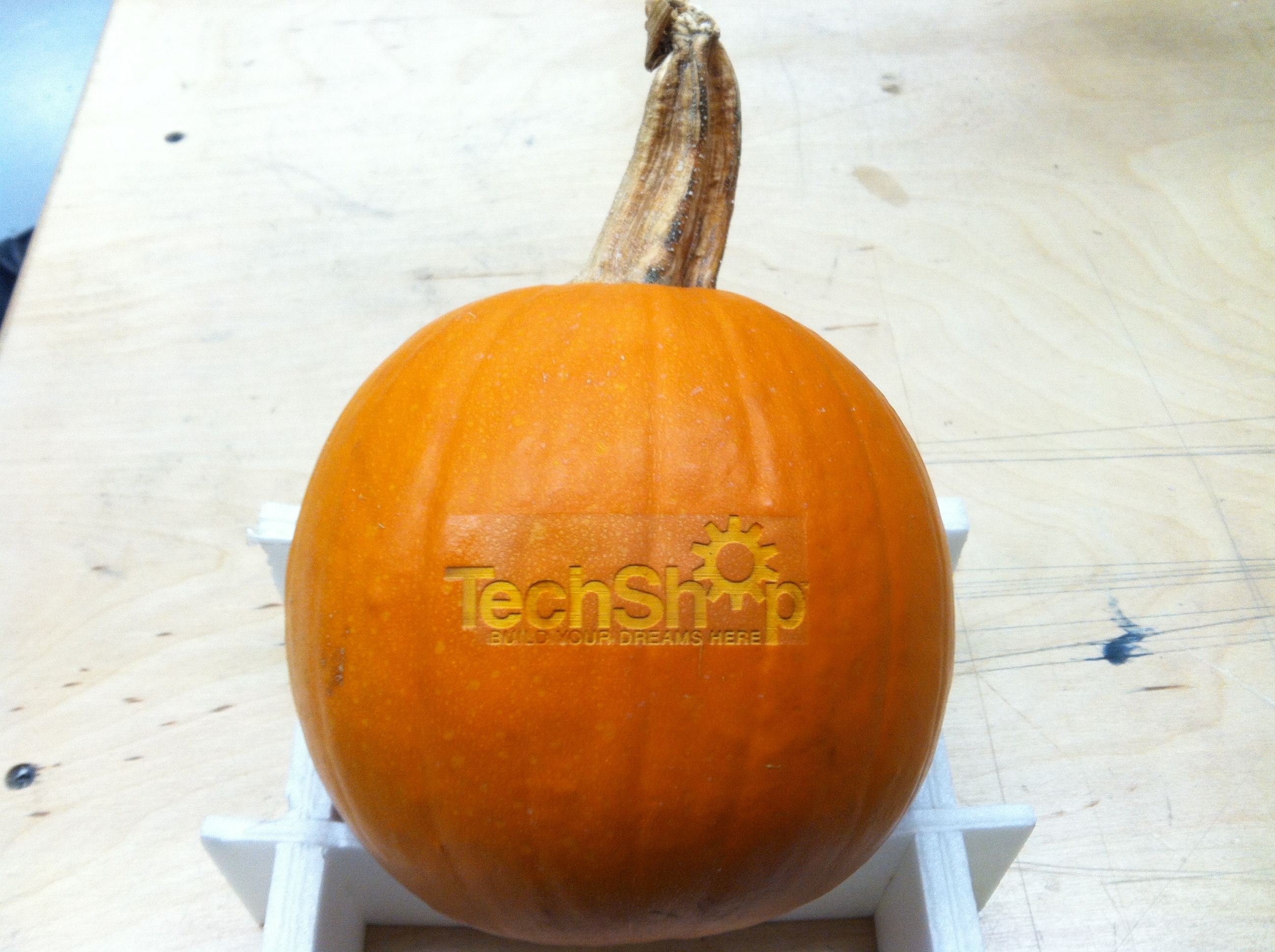 Laser Etched Pumpkin!