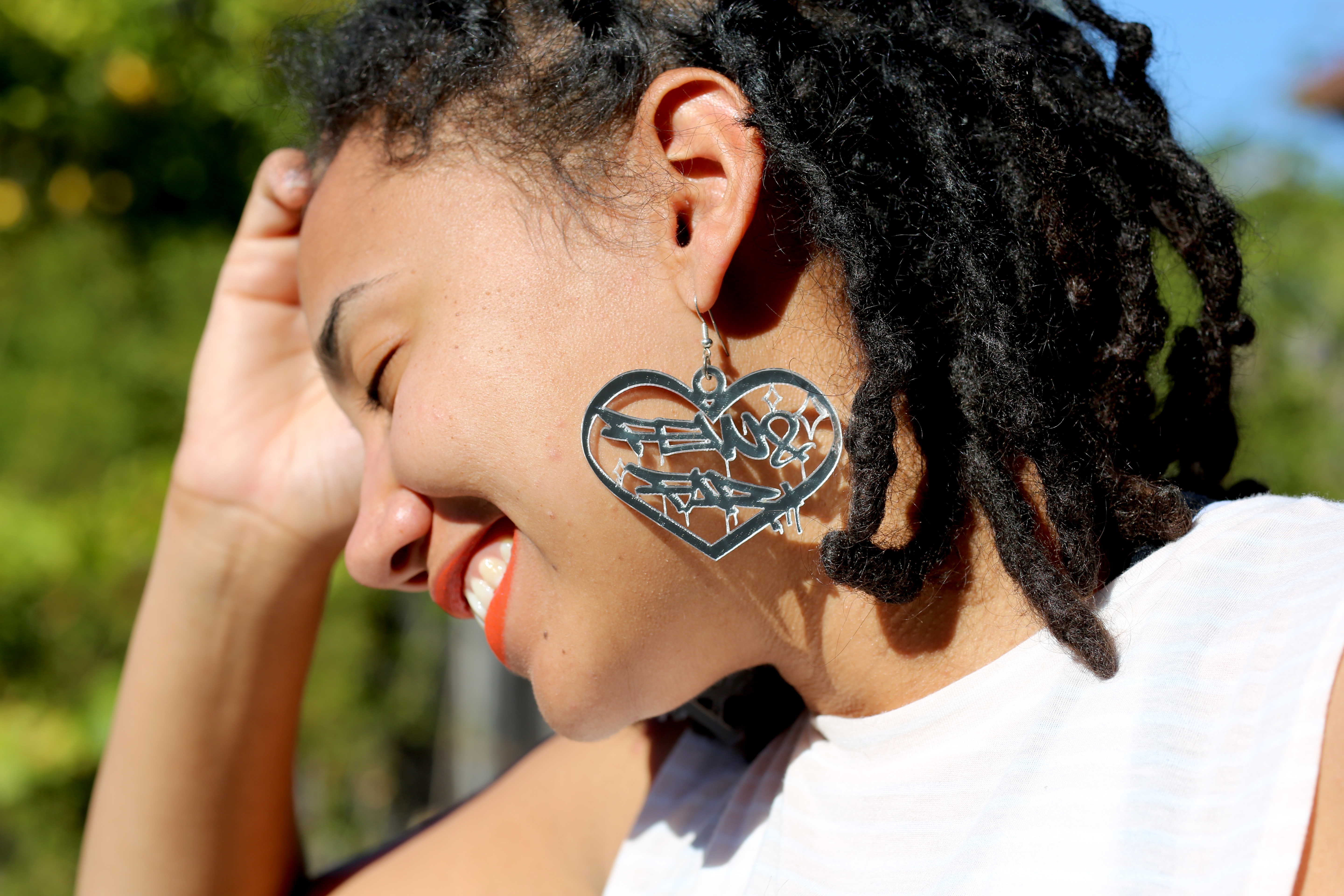 Graffiti Style Acrylic Pendants