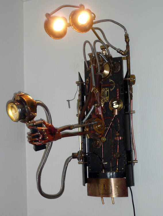 Posable Steampunk Mechanical Arm Lighting Unit