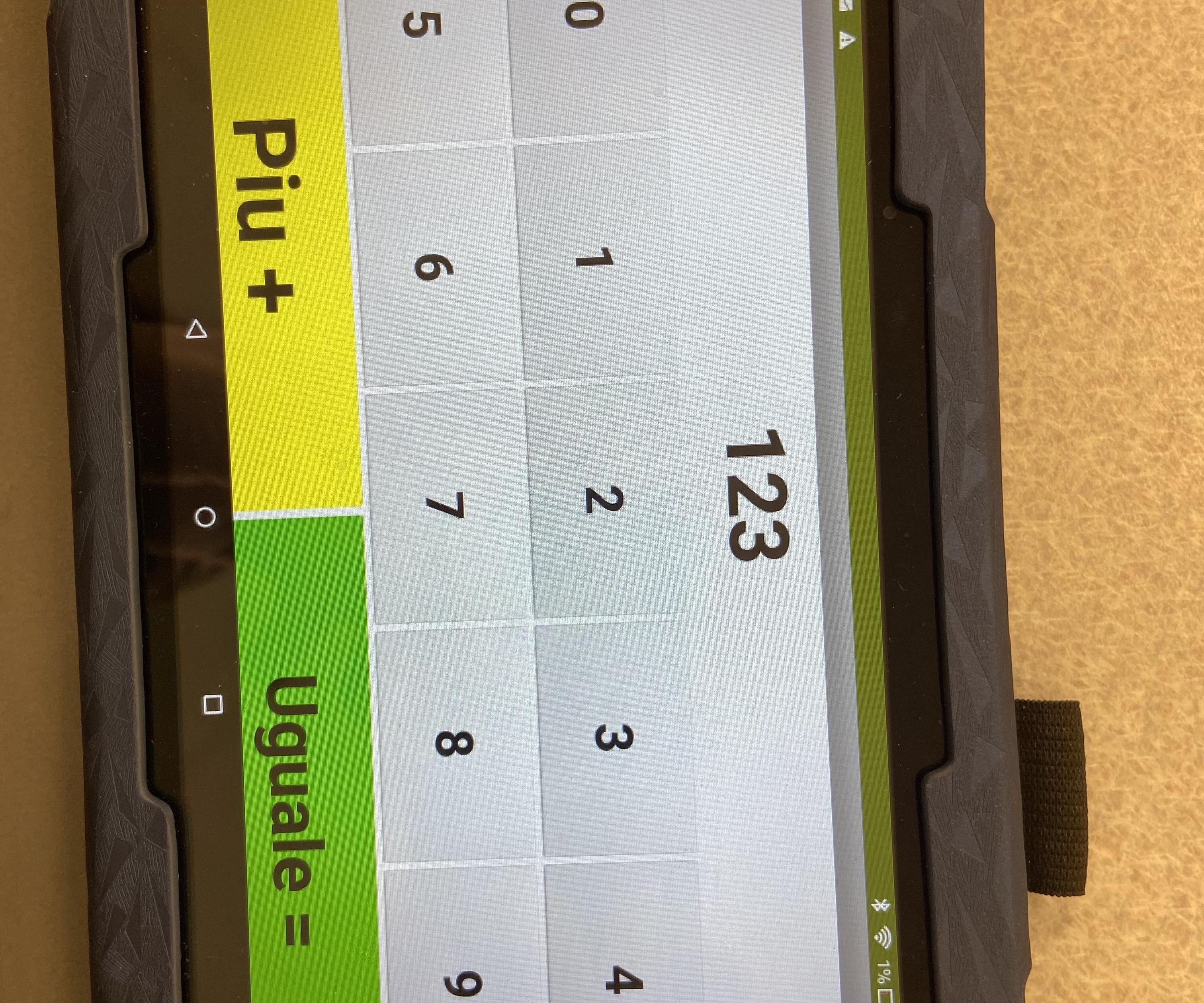Italian "Talking Calculator" - for Cognitive Impairments