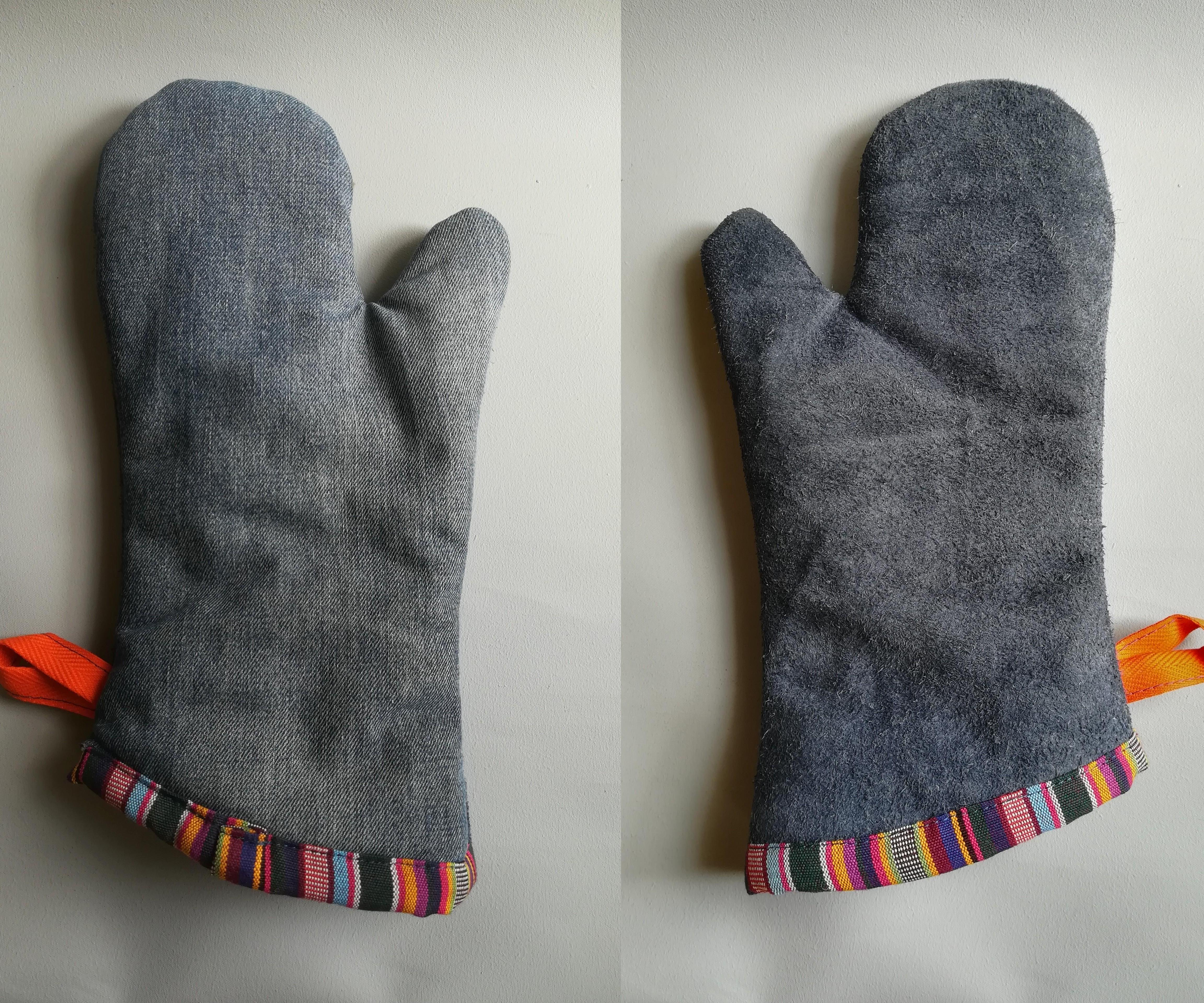 Oven Mitt From Recycled Materials