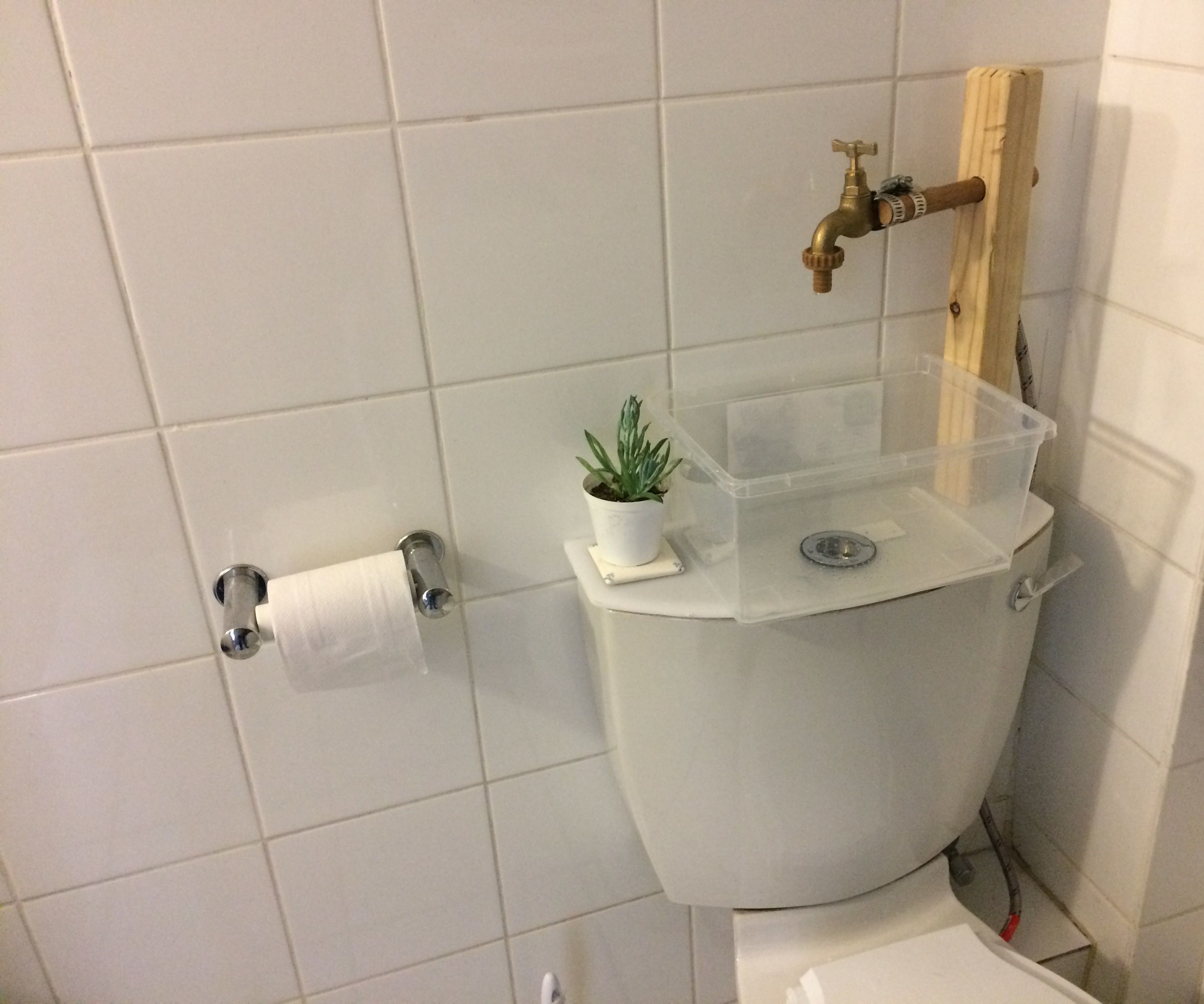 Water Saving Toilet-Mounted Basin