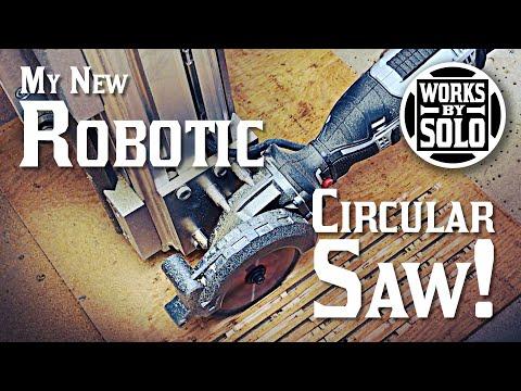 ULTIMATE ROBOTIC CIRCULAR SAW // CNC SAW CUTTING MACHINE // CNC PROJECT IDEAS // DIGITAL WOODWORKING