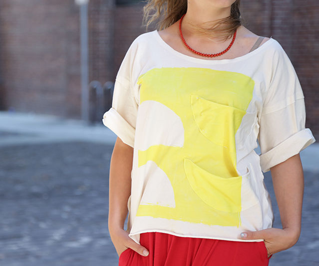 DIY Oversized T-Shirt : No-sew