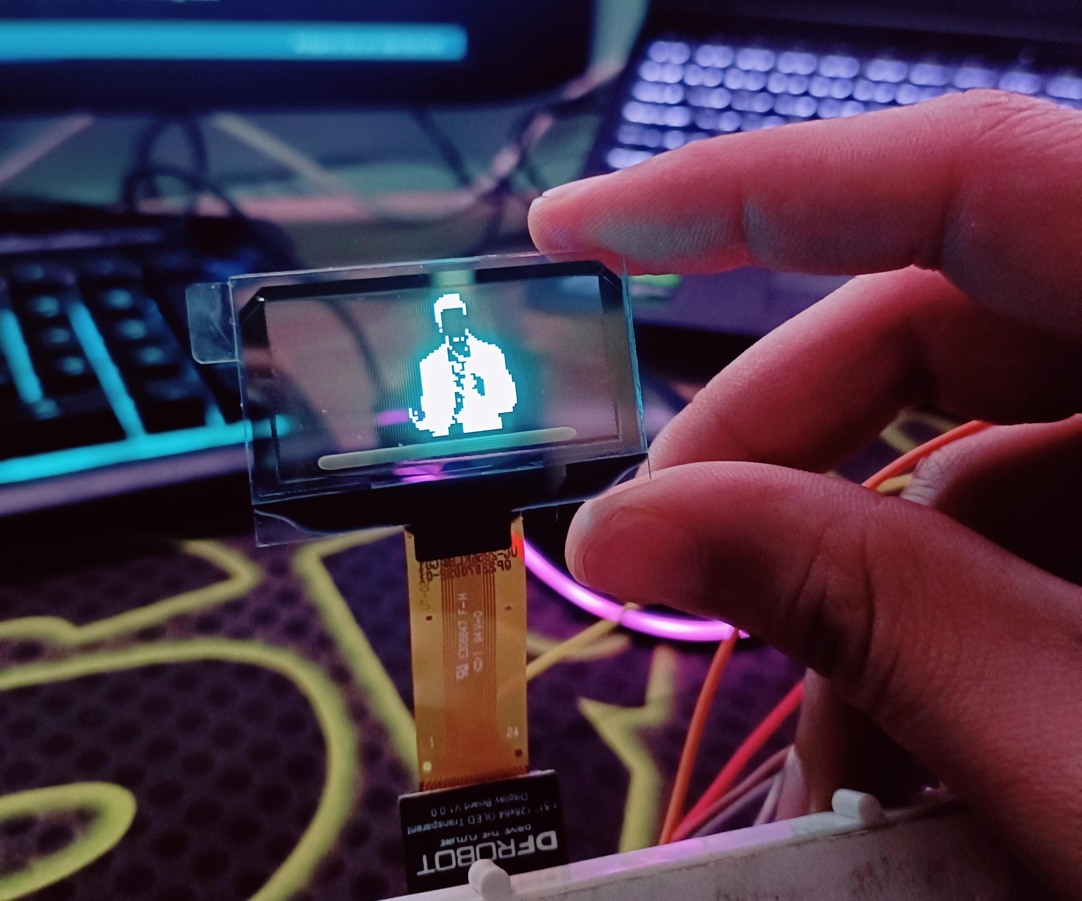 Playing GIFs on Transparent OLED Display Module
