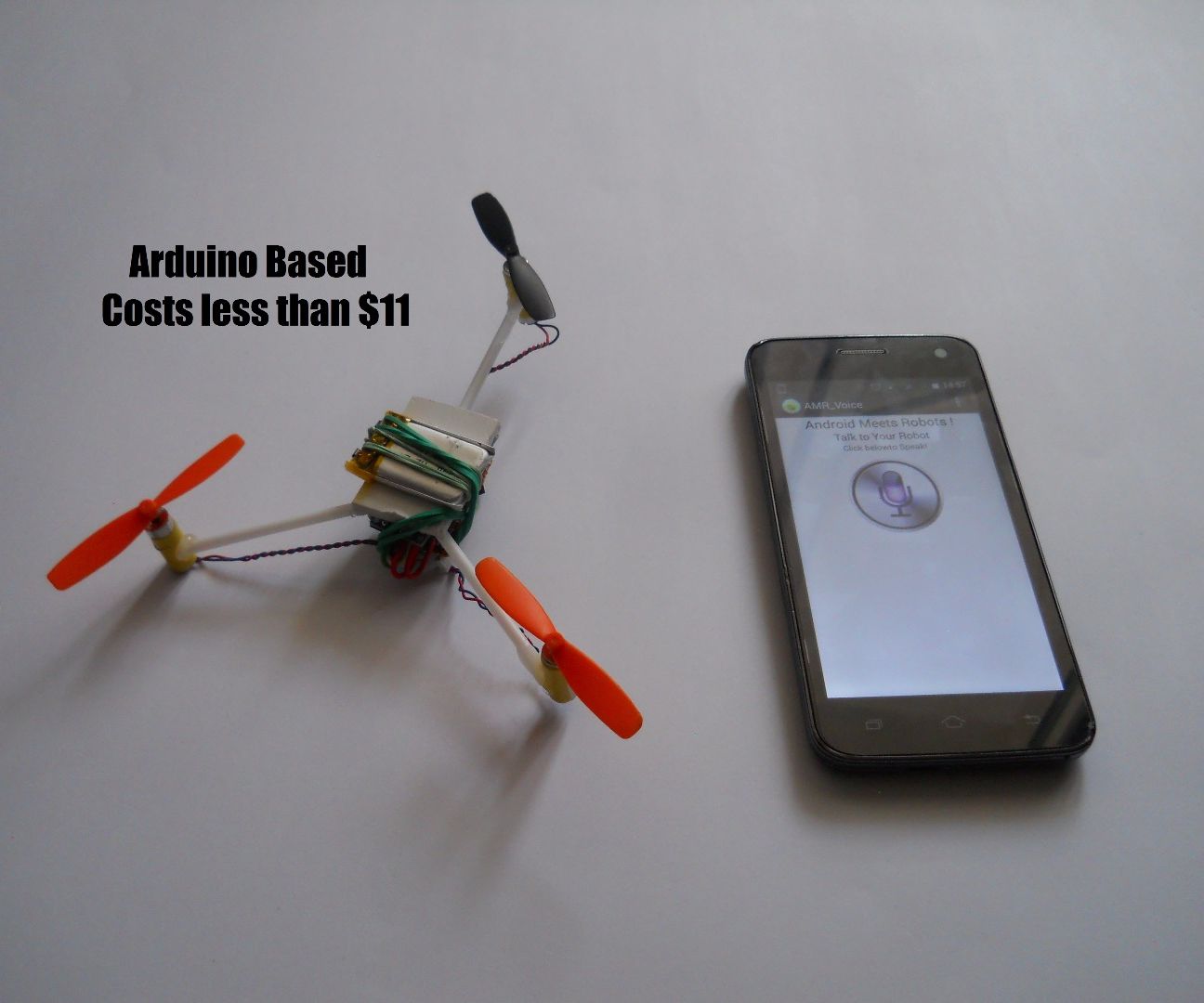 Voice Controlled Arduino Drone