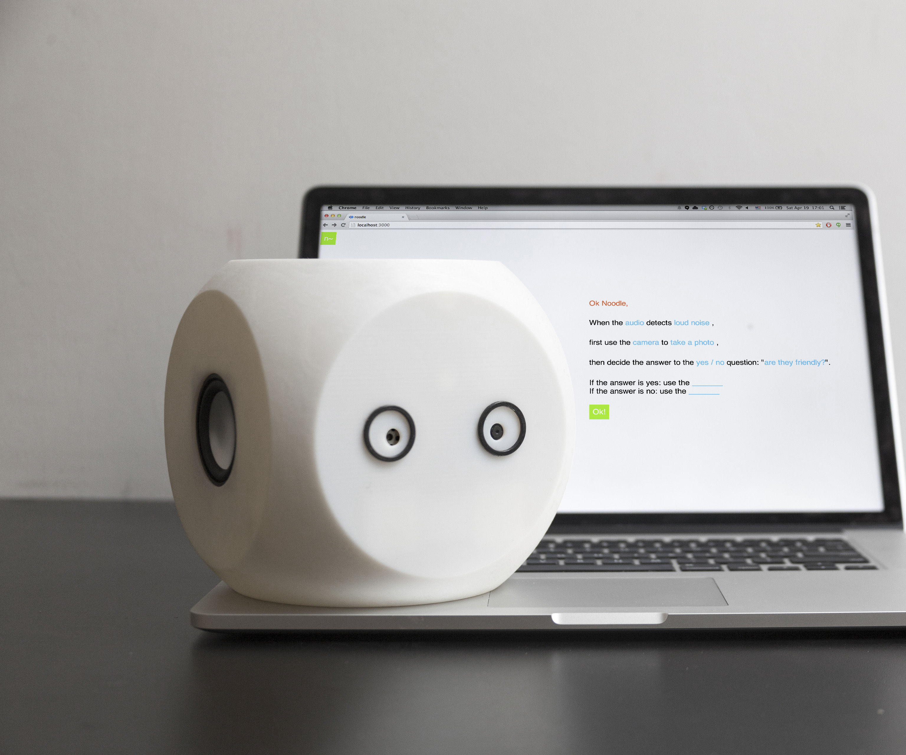 Noodle: a Crowdsourced Robot