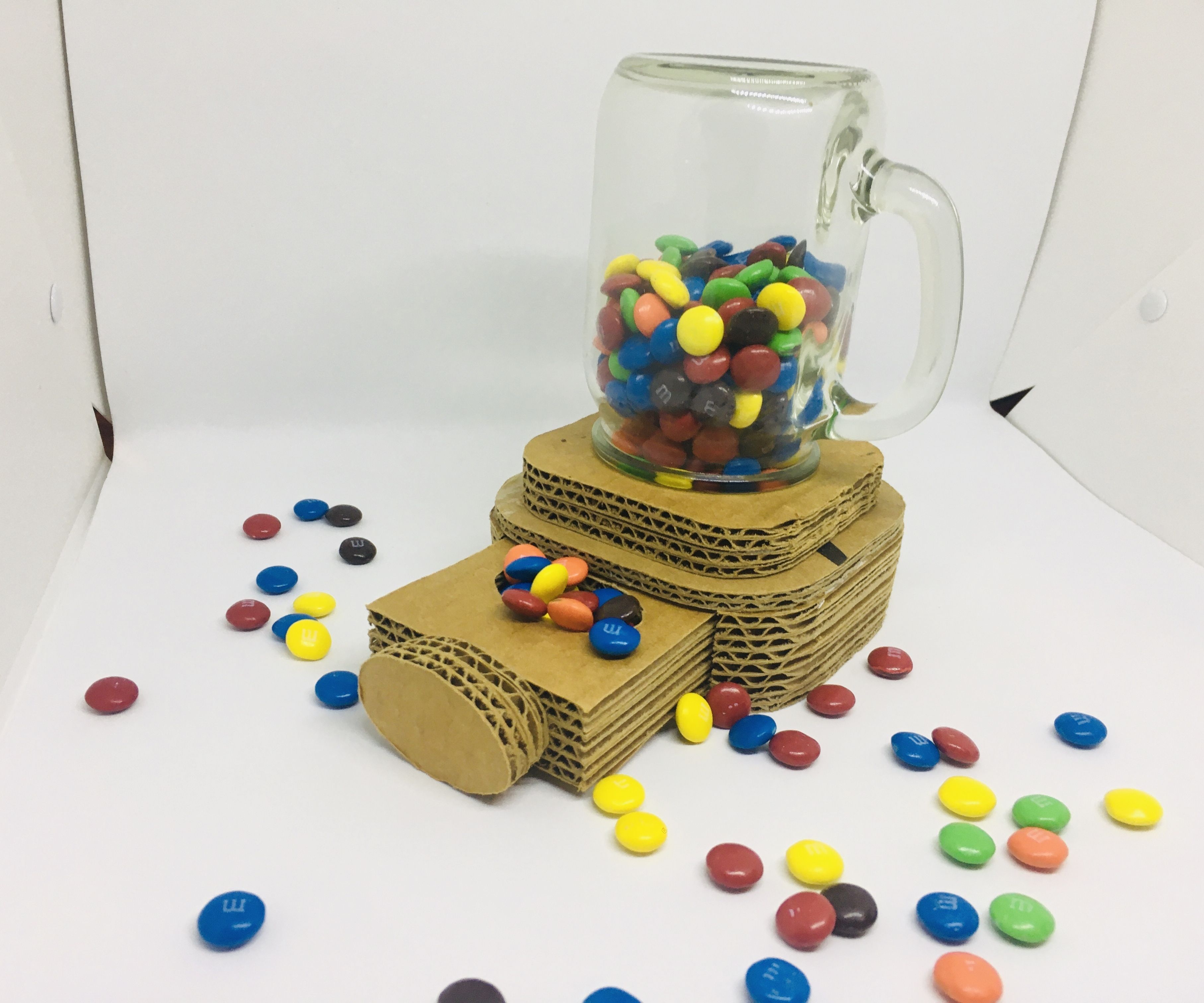 DIY Cardboard Candy Dispenser