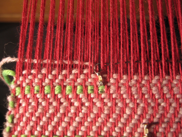 Weaving: Clasped Weft With LEDs