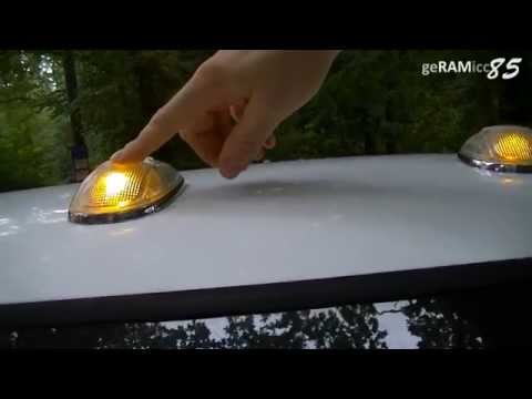 HOW TO REPLACE LEDs CAB ROOF LIGHT |PICK UP TRUCK |12V HYPERFLASH PROBLEM RECON CHROME DODGE RAM 24V