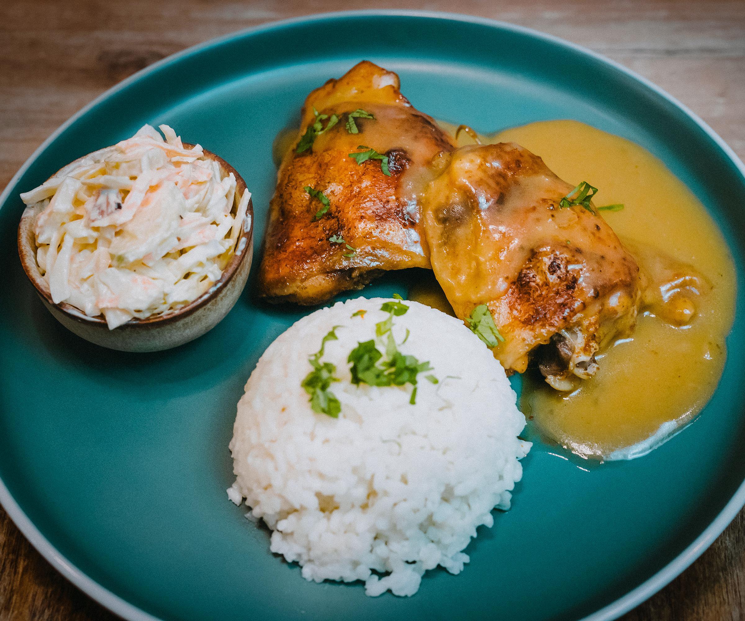 Oven Baked Chicken Thighs With Onion Gravy