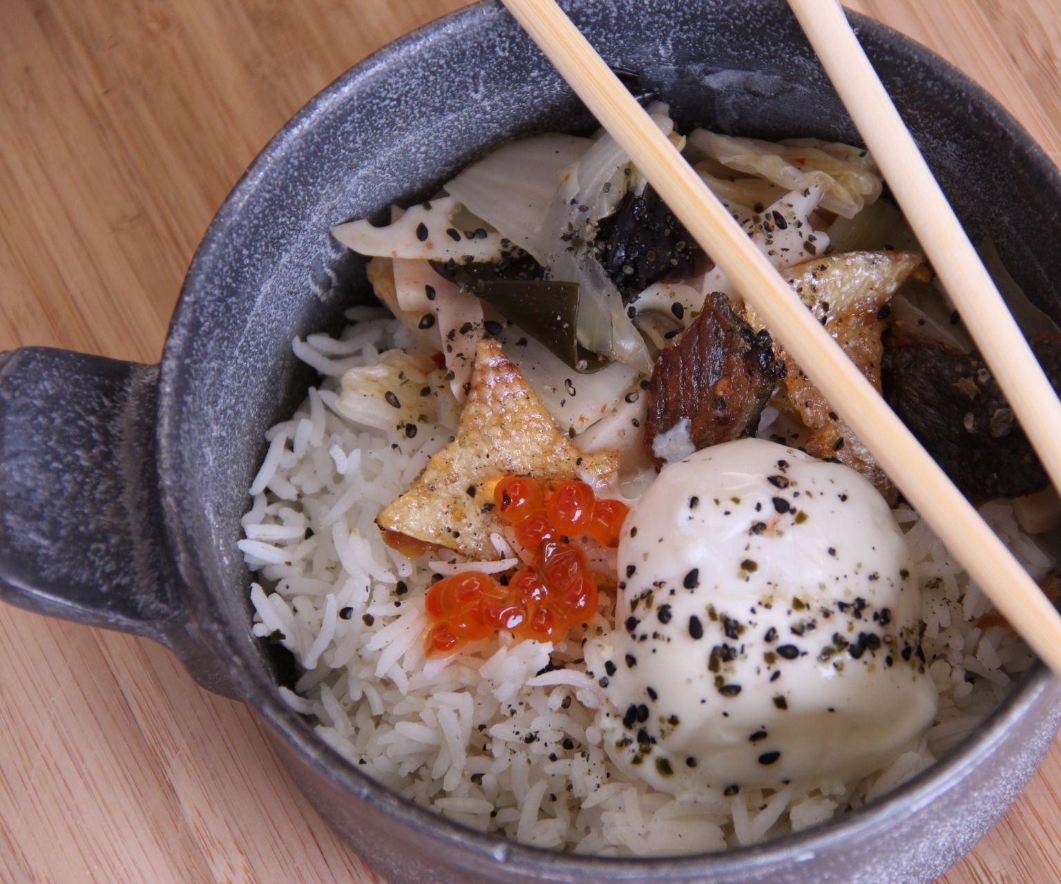 Salmon Skin Bibimbop