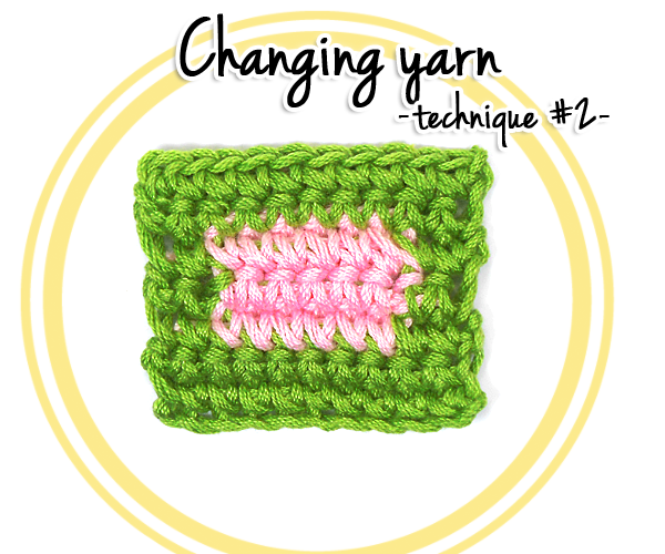 How to Change Yarn in Crochet (technique #2)