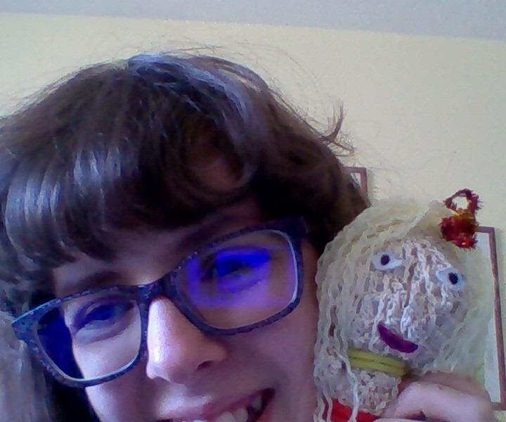 Hat+elastics= Adorable Doll!