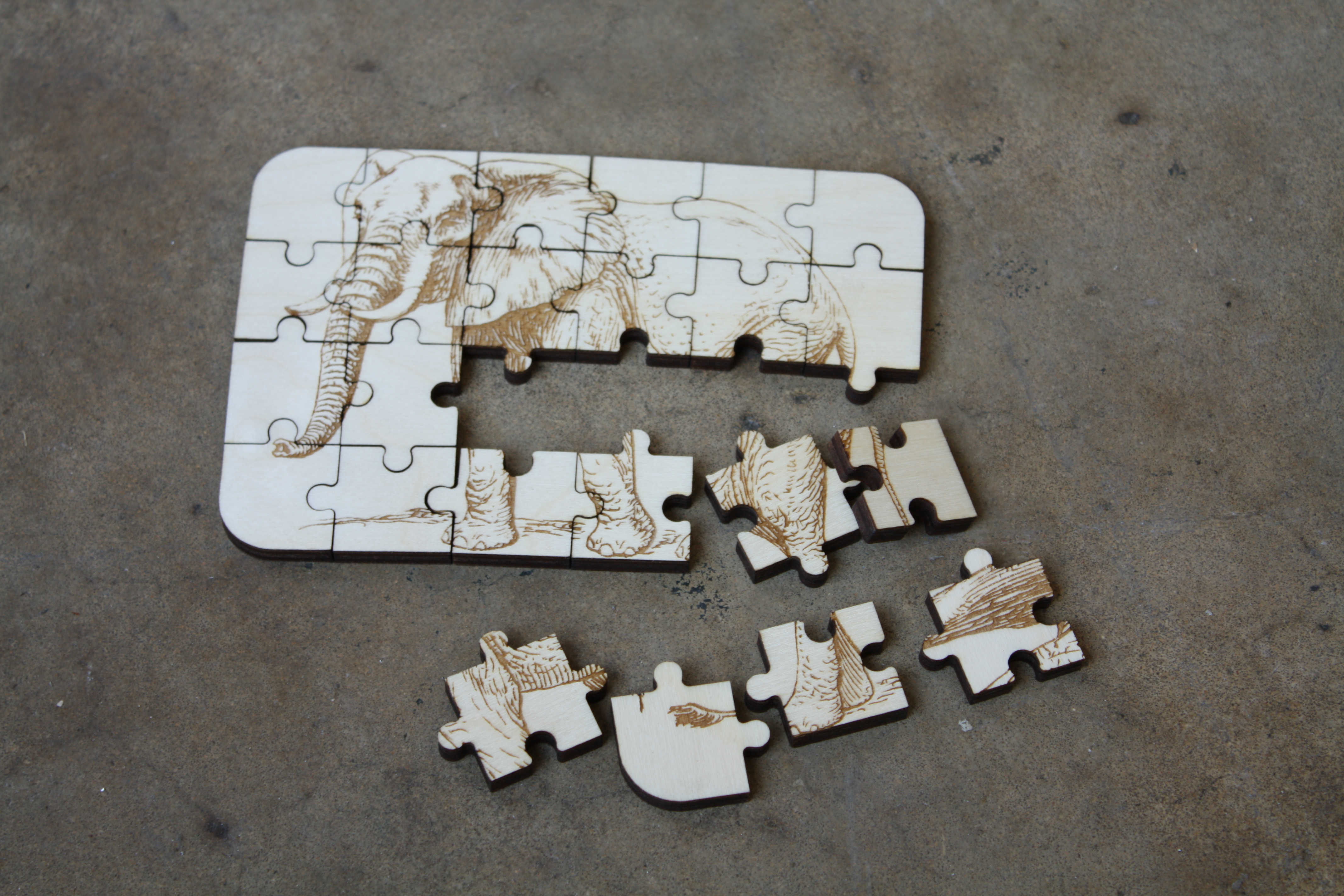 Free Laser Cut 4"x6" Puzzle