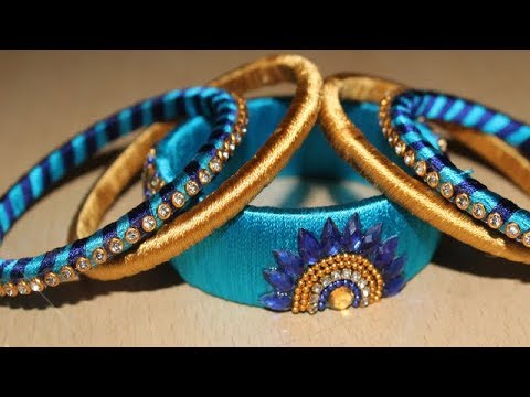 Amazing Silk Thread Bangles Set Designs 2017 || Fancy Bangle Designs || New Partywear Bangle Designs