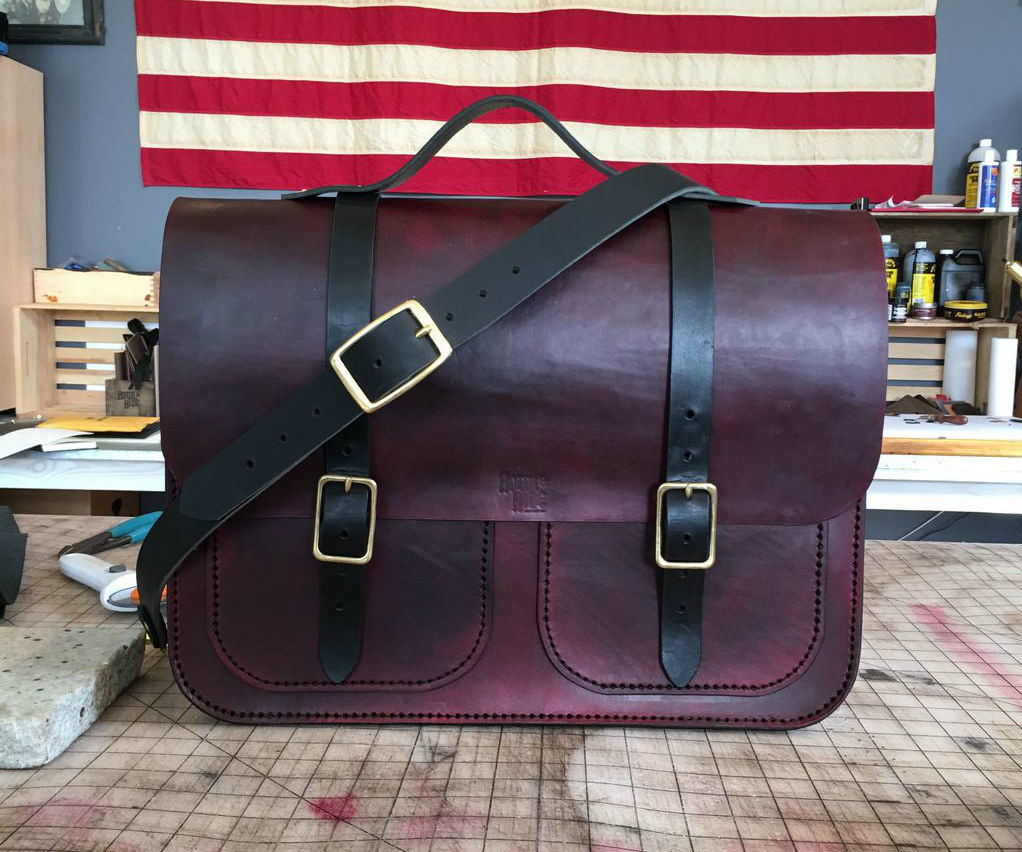 Handcrafted Leather Messenger Bag