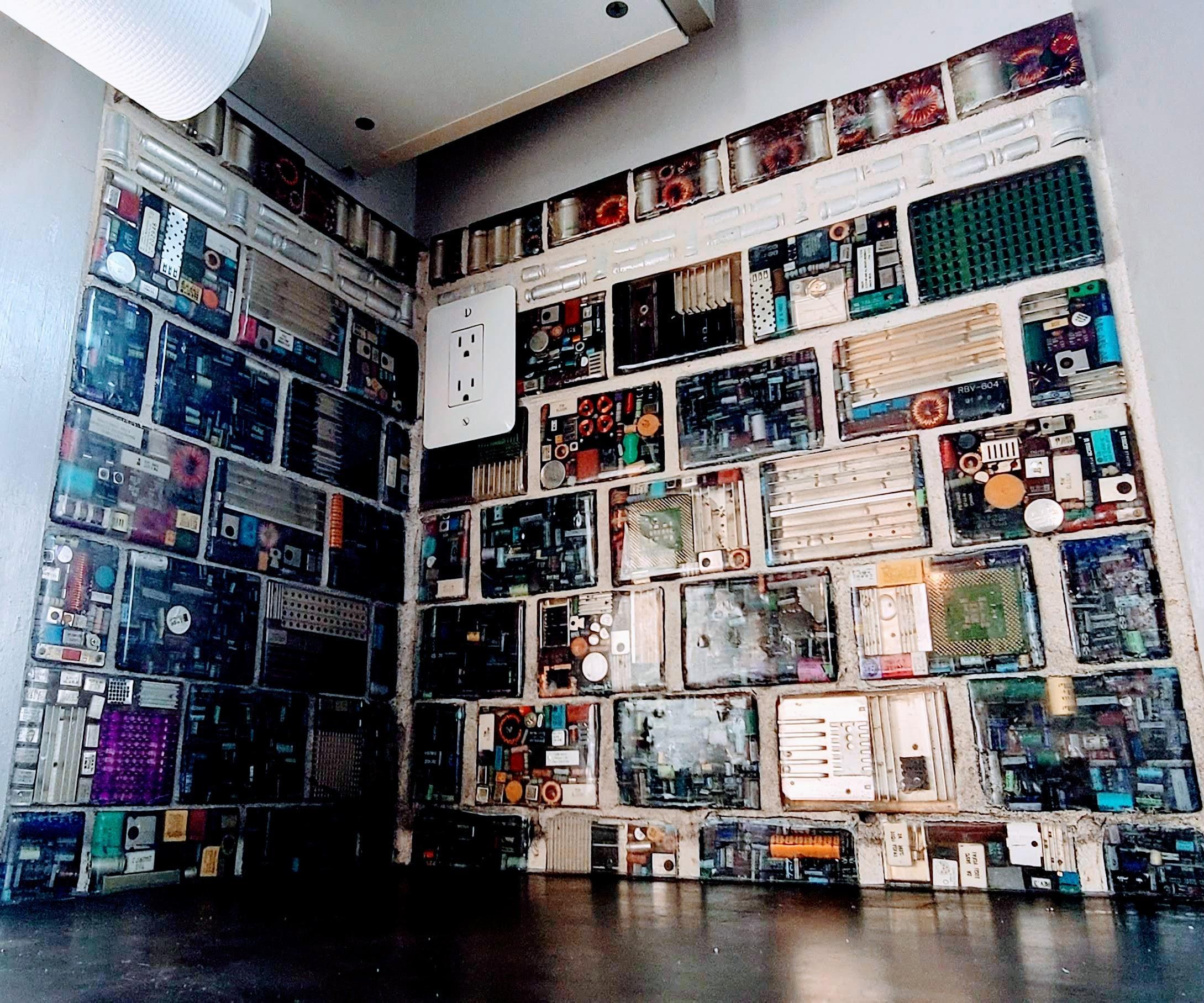 Repurposed and Recycled Electronics Tiles