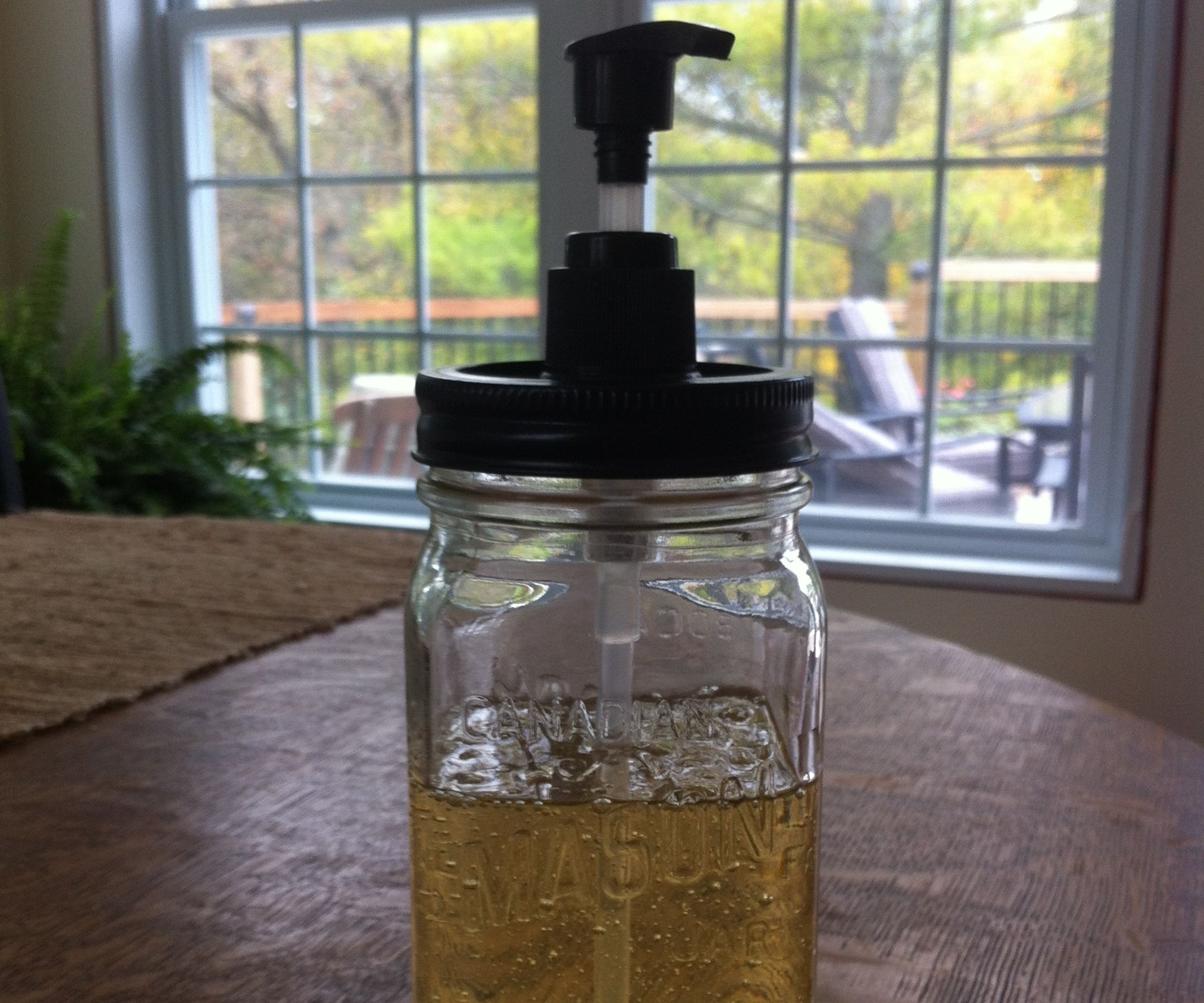 Make a Mason Jar Soap Dispenser