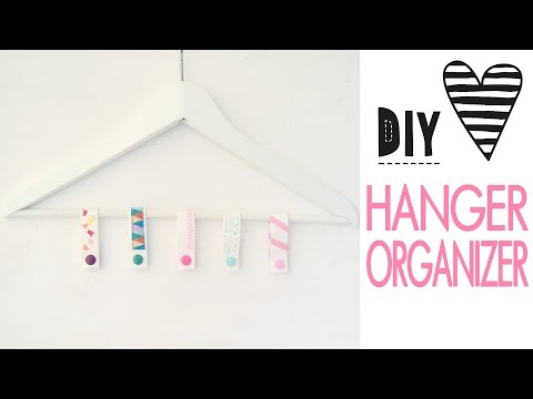 &amp;hearts; DIY Hanger Wardrobe Organizer - Closet Organization | quick &amp;amp; easy | how to | tutorial