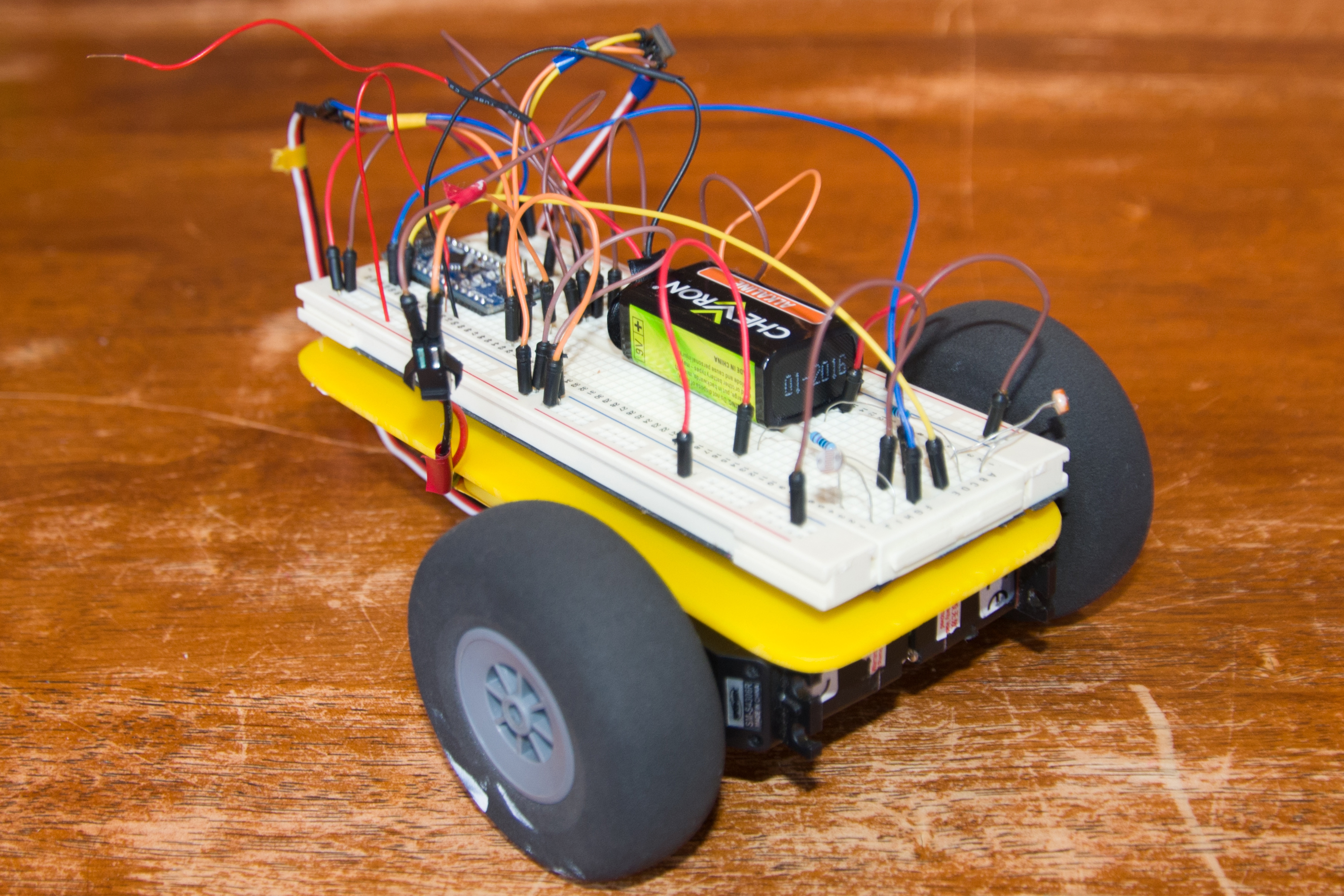 Ben - a Light Following Breadboard Arduino Robot