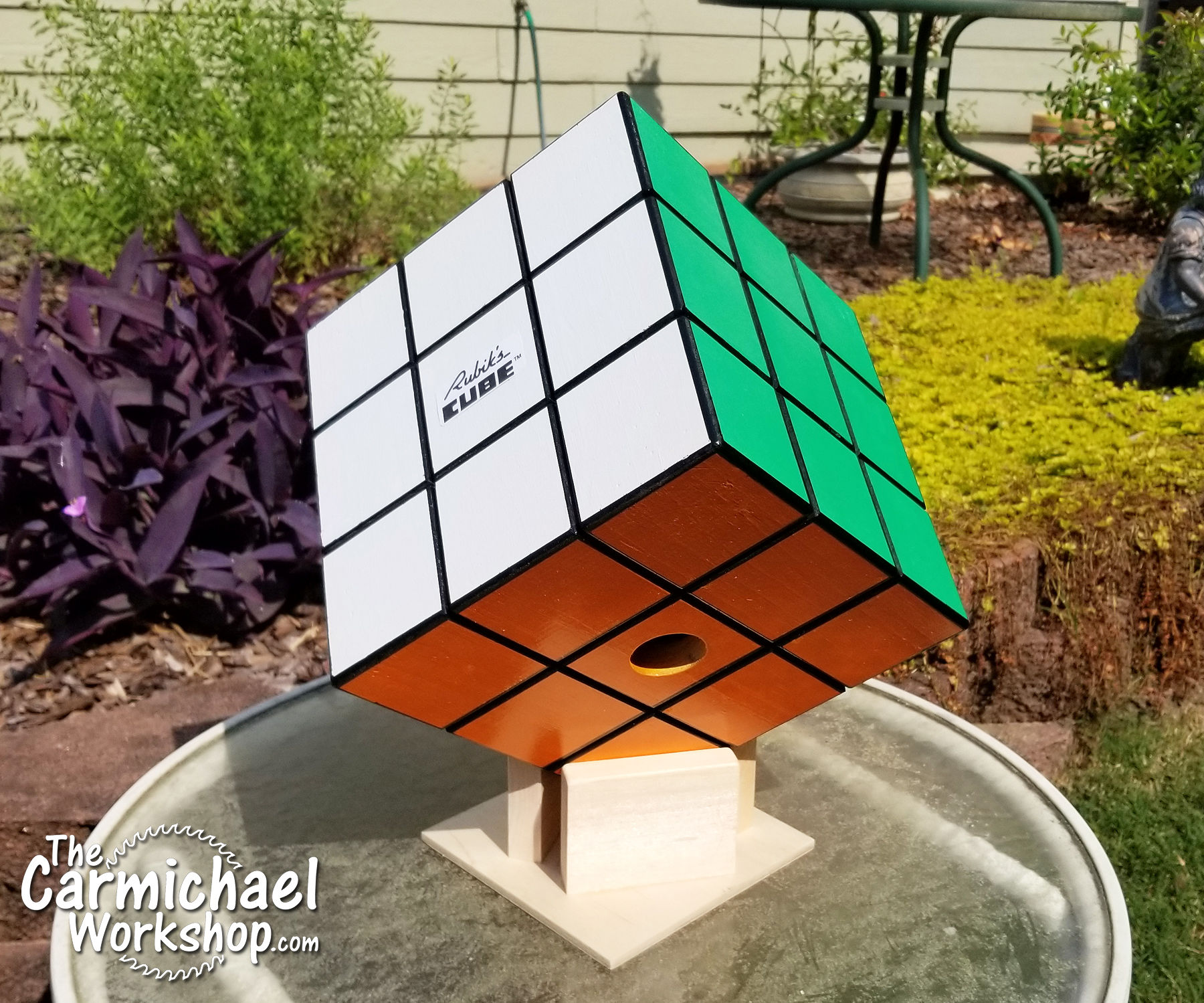 Rubik's Cube Birdhouse