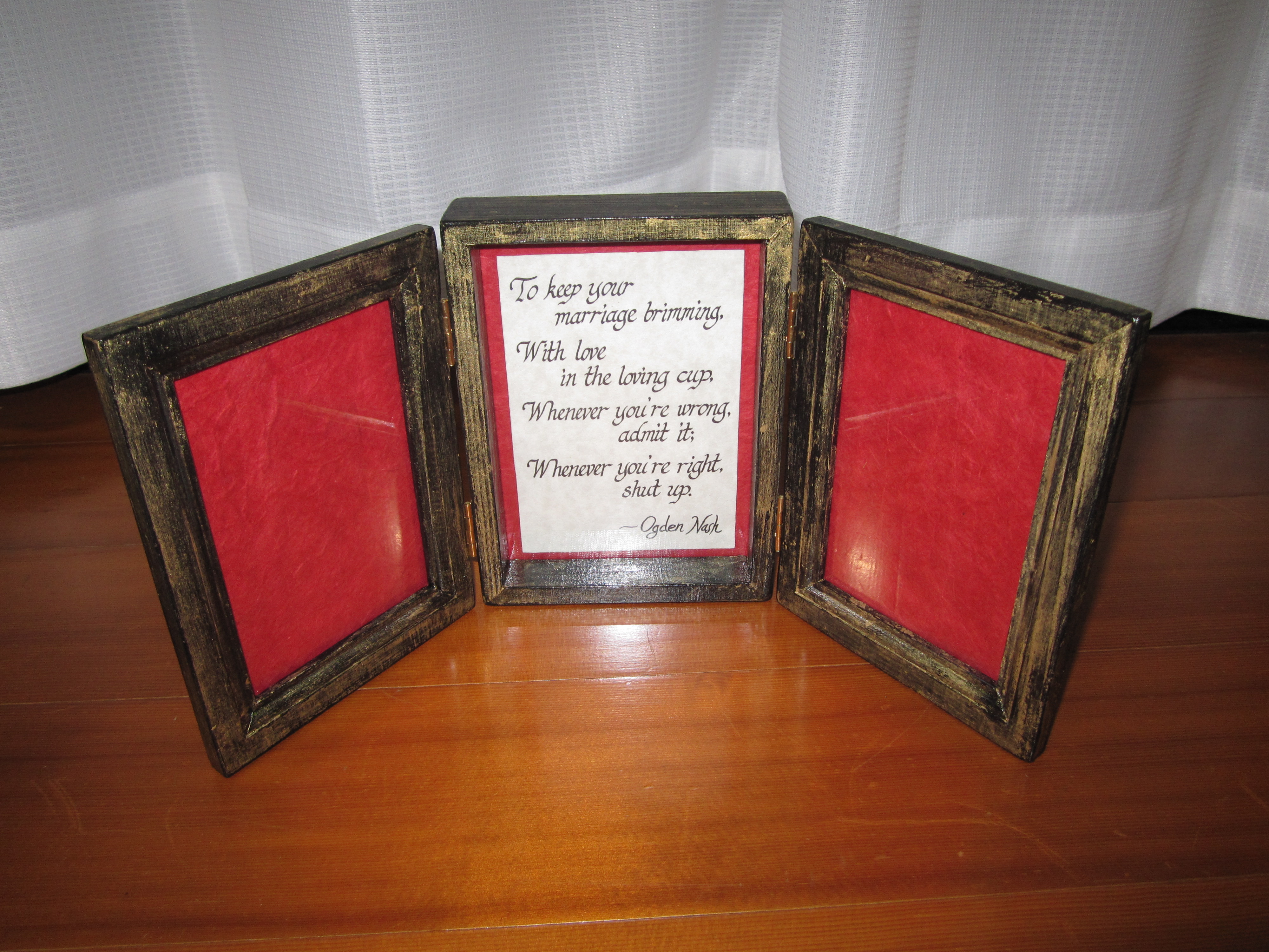 Tri-Fold Picture Frame Gift