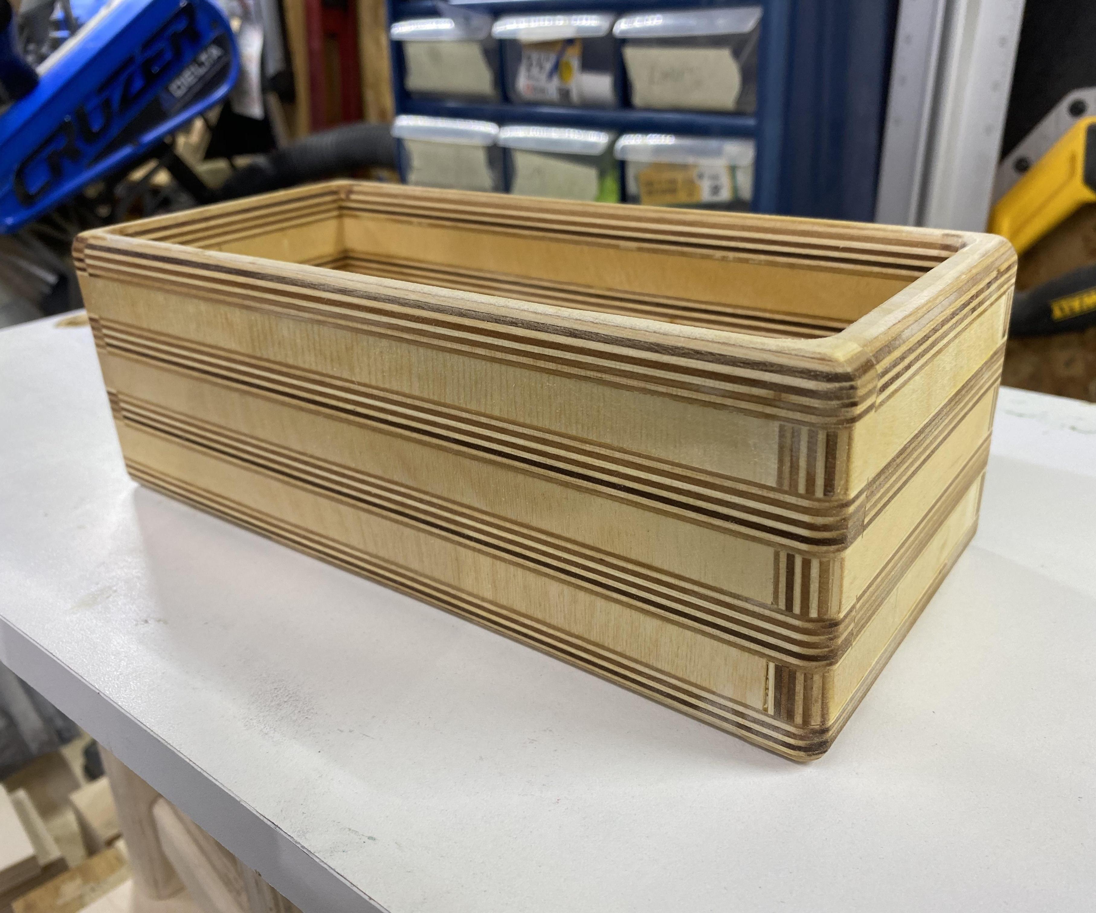 Patterned Plywood Boxes With No Jig Box Joints