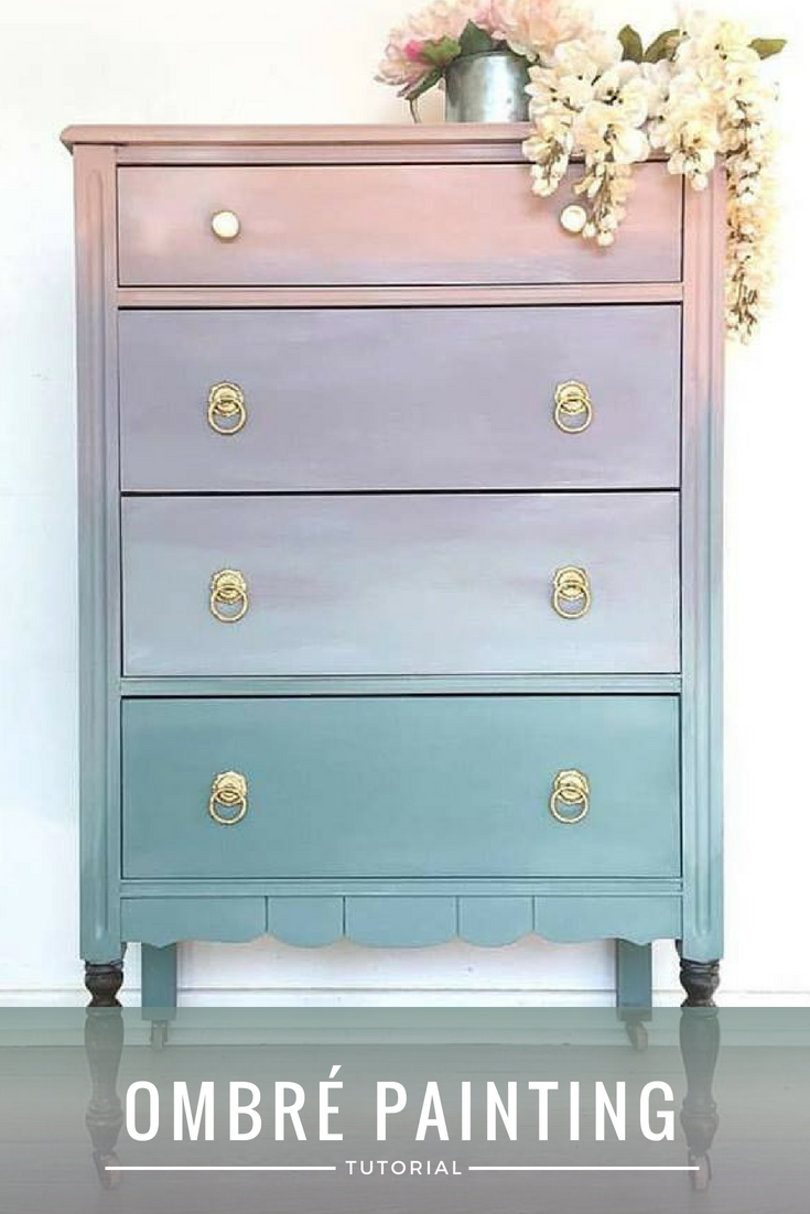 DIY tutorial - how to paint ombre furniture with eco-friendly furniture paint from Country Chic Paint (3).png