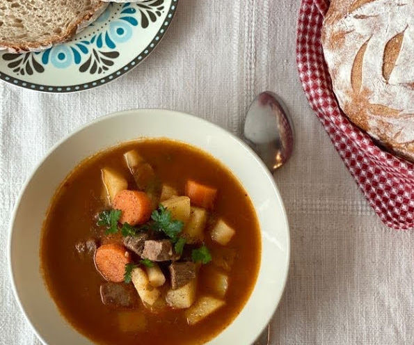 Authentic Hungarian Goulash Soup