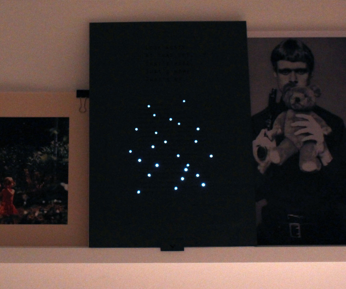 Your Own Galaxy on a Paper... Poster With CONDUCTIVE INK + LEDs