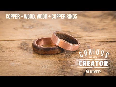 #33 Copper + Wood &amp;amp; Wood + Copper Rings