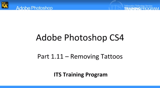 Removing Tattoos: Adobe Photoshop (1.11)